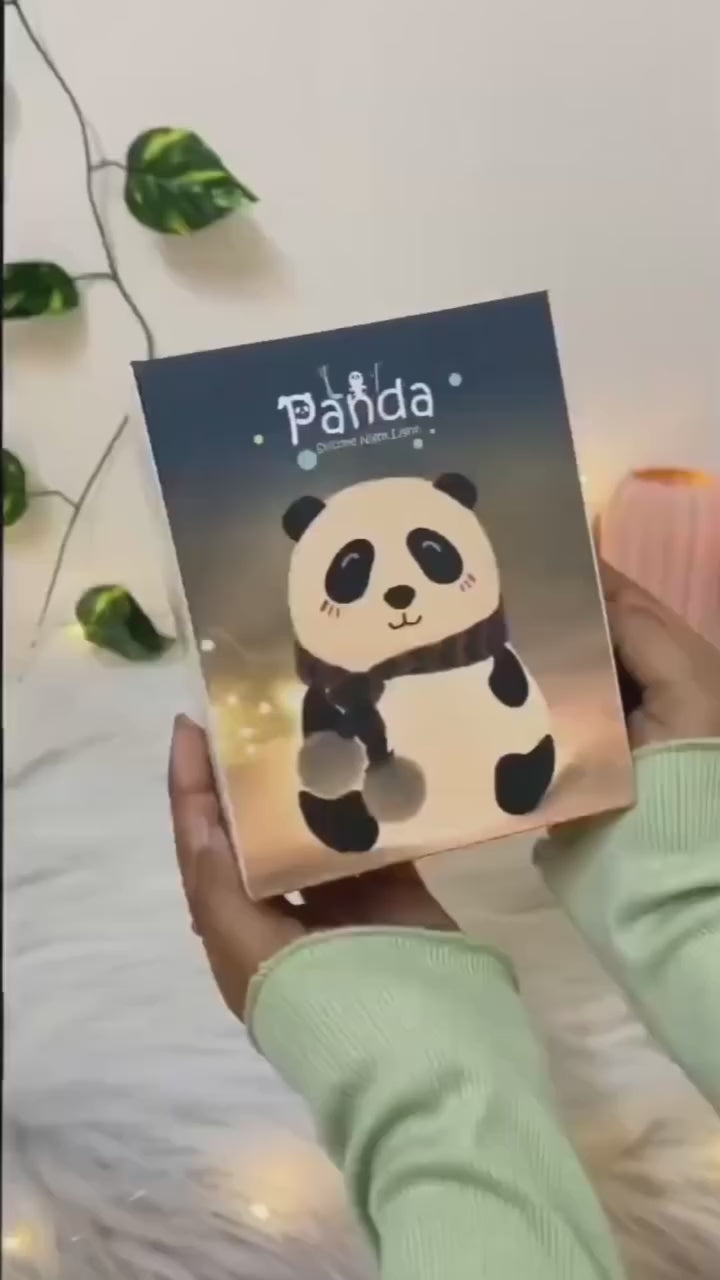 Cute panda silicon lamp| Rechargeable