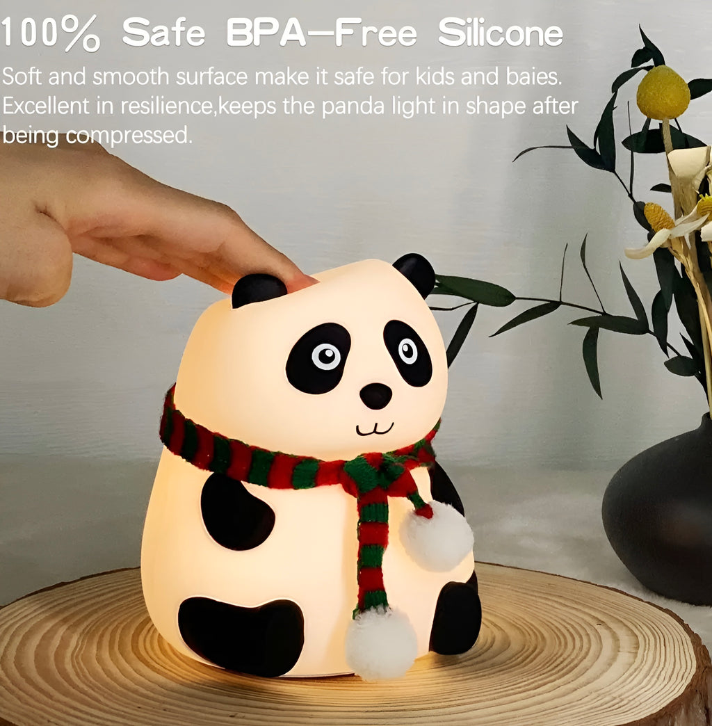 Cute panda silicon lamp| Rechargeable