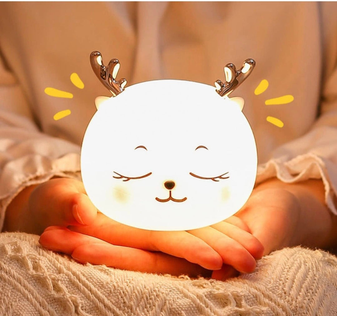 Sleeping deer silicon lamp| Rechargeable