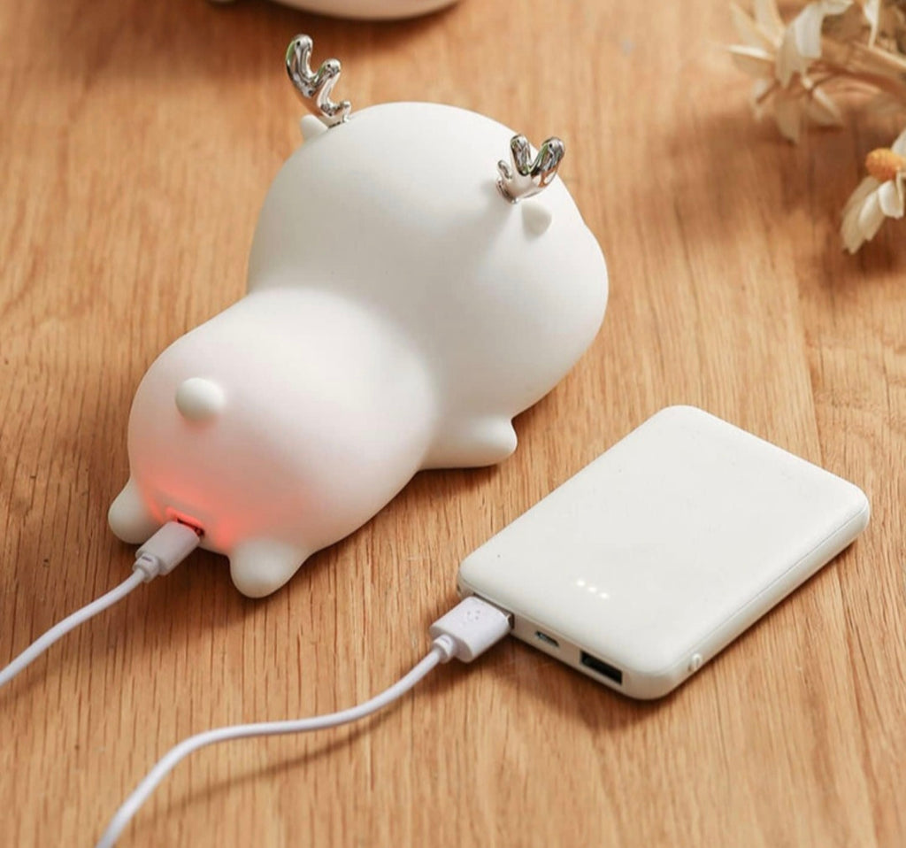 Sleeping deer silicon lamp| Rechargeable