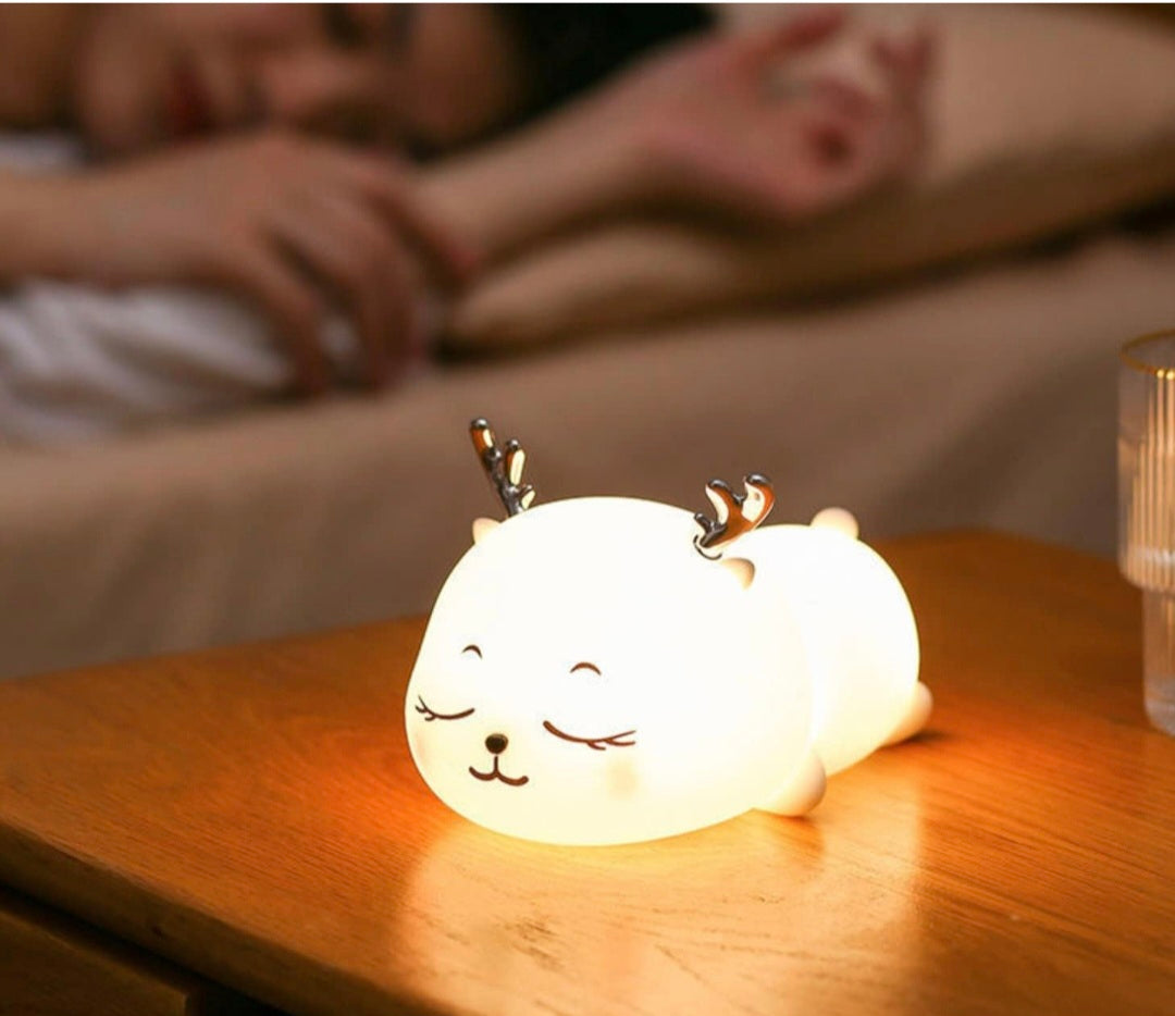 Sleeping deer silicon lamp| Rechargeable