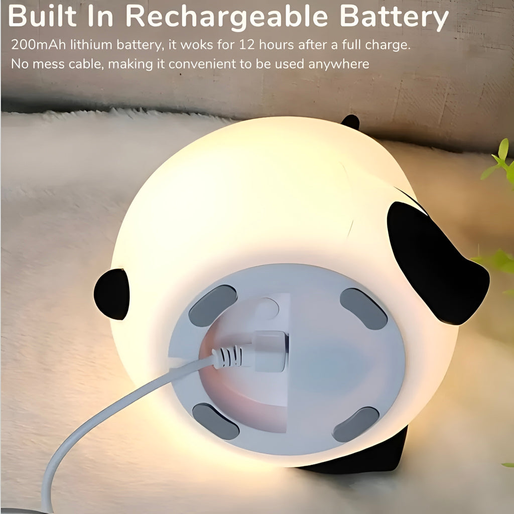 Cute panda silicon lamp| Rechargeable